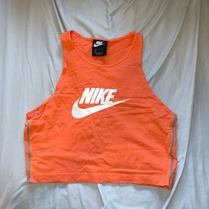 cropped nike orange vintage tank